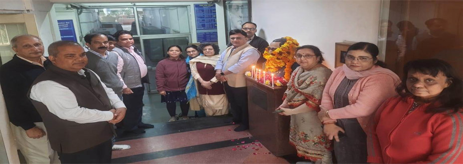 Director Paying Homage on Babasaheb Ambedkar's 67th Death Anniversary
